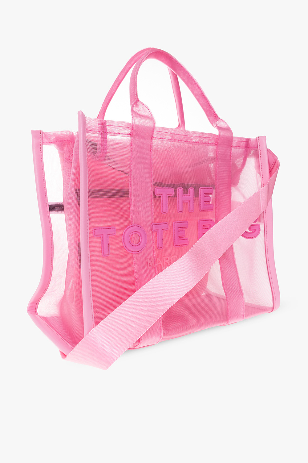 Marc Jacobs Logo Shopper Popcorn Scream Tote Bag Midnight